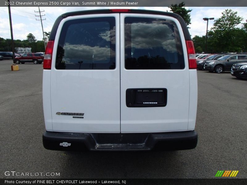 Summit White / Medium Pewter 2012 Chevrolet Express 2500 Cargo Van