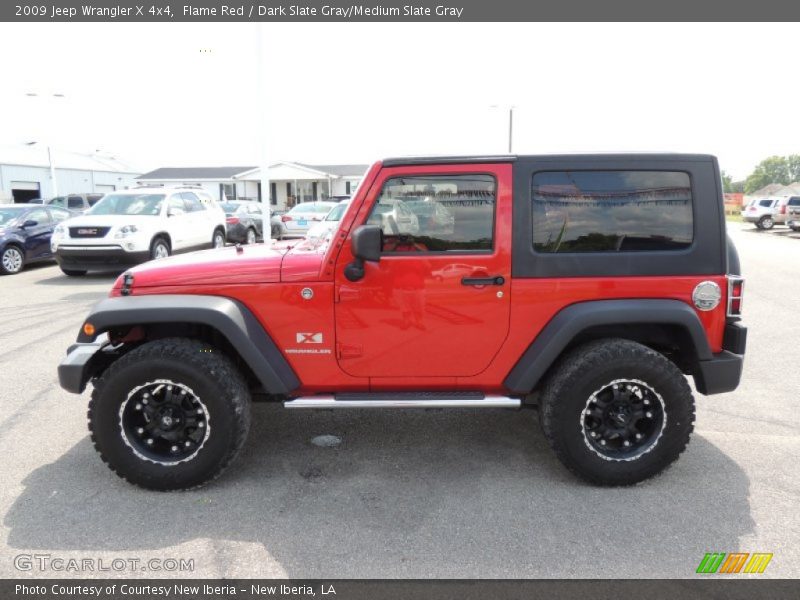 Flame Red / Dark Slate Gray/Medium Slate Gray 2009 Jeep Wrangler X 4x4