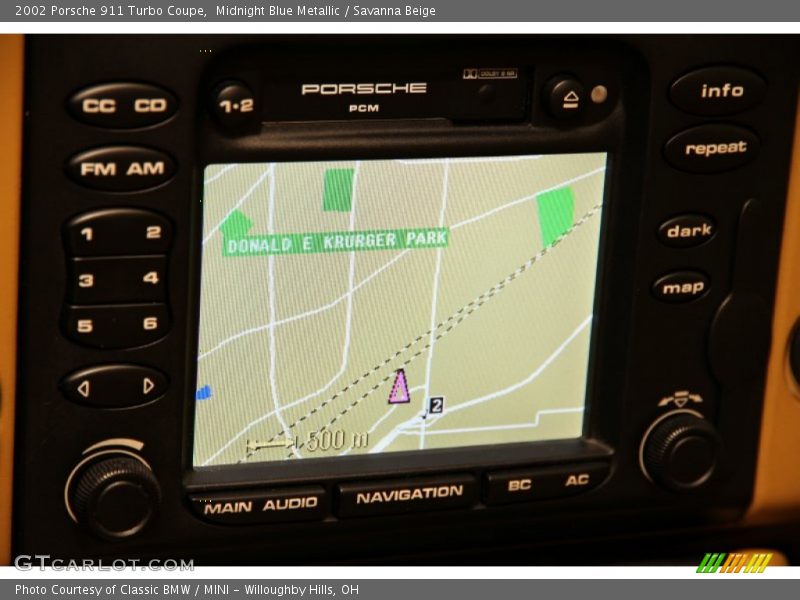 Navigation of 2002 911 Turbo Coupe