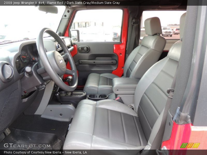 Flame Red / Dark Slate Gray/Medium Slate Gray 2009 Jeep Wrangler X 4x4