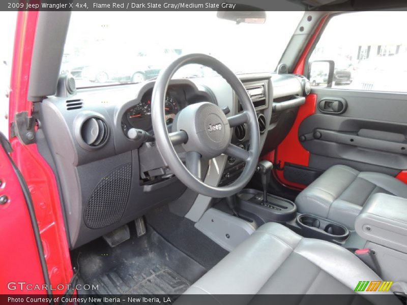 Flame Red / Dark Slate Gray/Medium Slate Gray 2009 Jeep Wrangler X 4x4