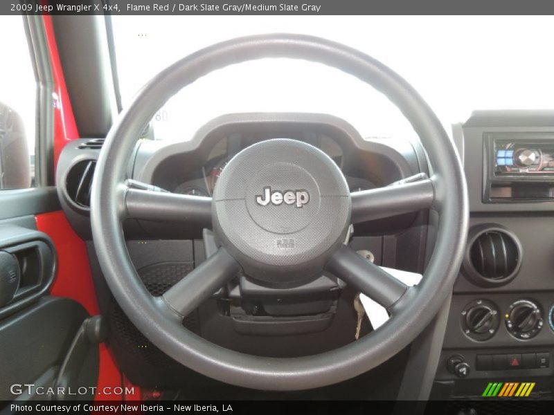 Flame Red / Dark Slate Gray/Medium Slate Gray 2009 Jeep Wrangler X 4x4