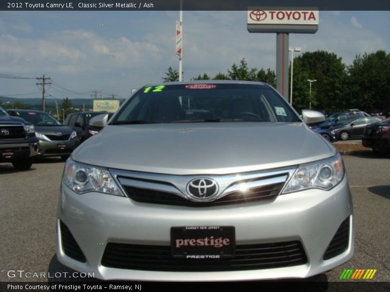Classic Silver Metallic / Ash 2012 Toyota Camry LE