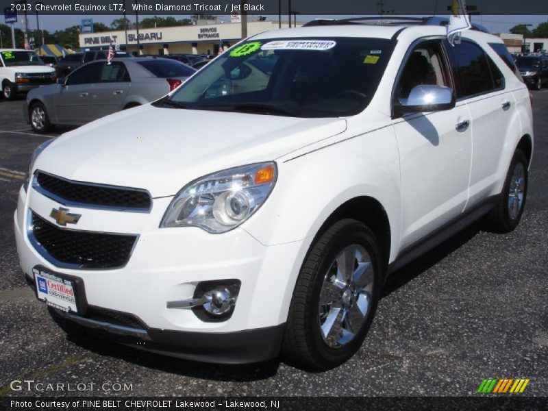 White Diamond Tricoat / Jet Black 2013 Chevrolet Equinox LTZ
