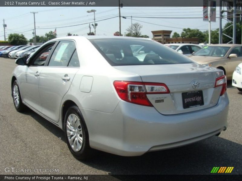 Classic Silver Metallic / Ash 2012 Toyota Camry LE