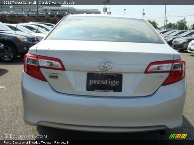 Classic Silver Metallic / Ash 2012 Toyota Camry LE