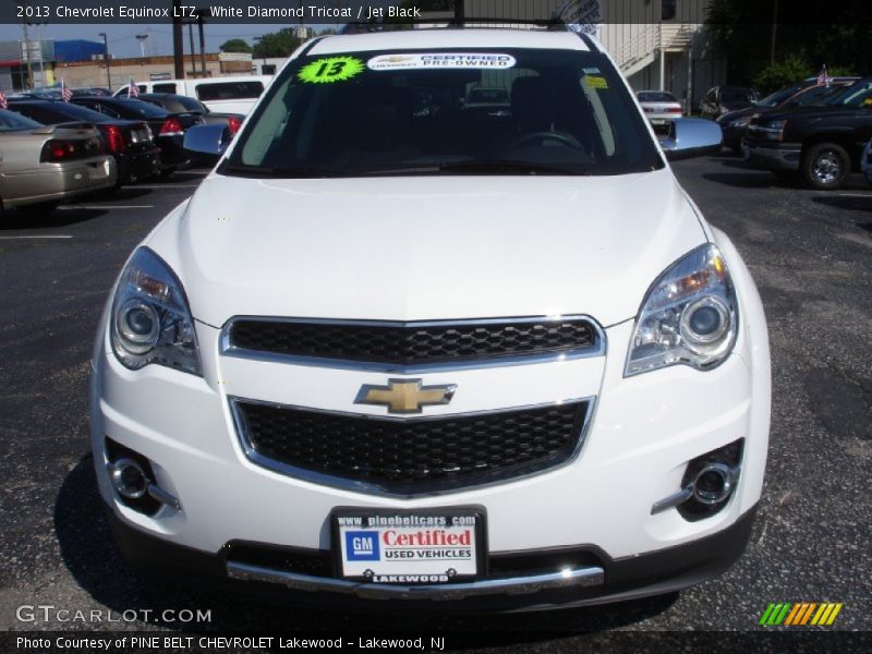 White Diamond Tricoat / Jet Black 2013 Chevrolet Equinox LTZ