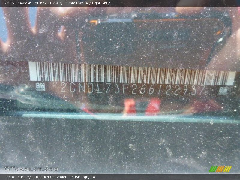 Summit White / Light Gray 2006 Chevrolet Equinox LT AWD