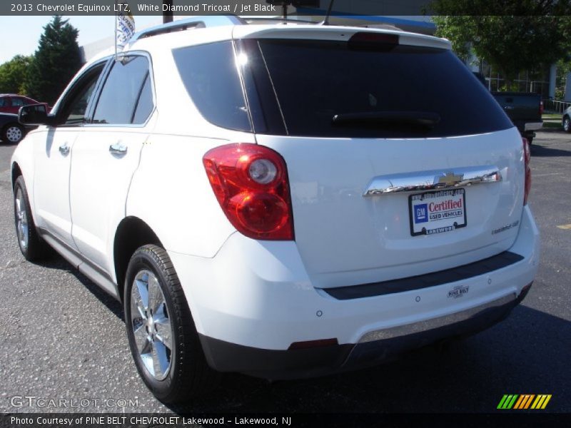 White Diamond Tricoat / Jet Black 2013 Chevrolet Equinox LTZ