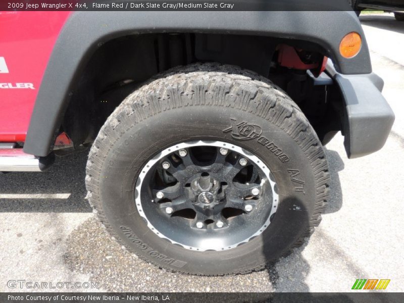 Flame Red / Dark Slate Gray/Medium Slate Gray 2009 Jeep Wrangler X 4x4