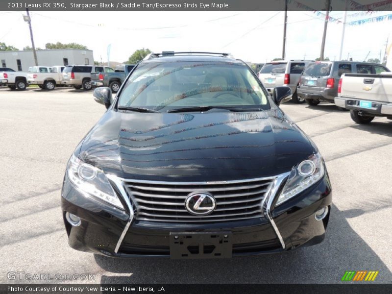 Stargazer Black / Saddle Tan/Espresso Birds Eye Maple 2013 Lexus RX 350
