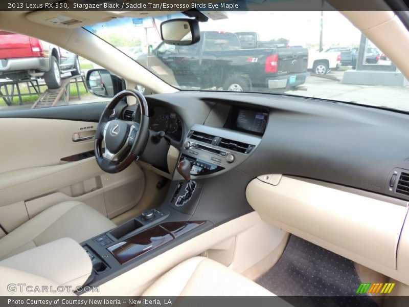 Stargazer Black / Saddle Tan/Espresso Birds Eye Maple 2013 Lexus RX 350