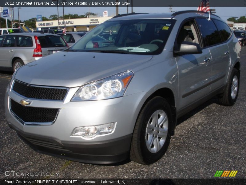 Silver Ice Metallic / Dark Gray/Light Gray 2012 Chevrolet Traverse LS