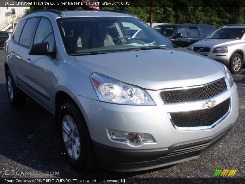 Silver Ice Metallic / Dark Gray/Light Gray 2012 Chevrolet Traverse LS