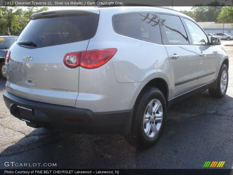 Silver Ice Metallic / Dark Gray/Light Gray 2012 Chevrolet Traverse LS