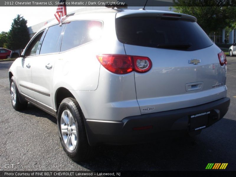 Silver Ice Metallic / Dark Gray/Light Gray 2012 Chevrolet Traverse LS