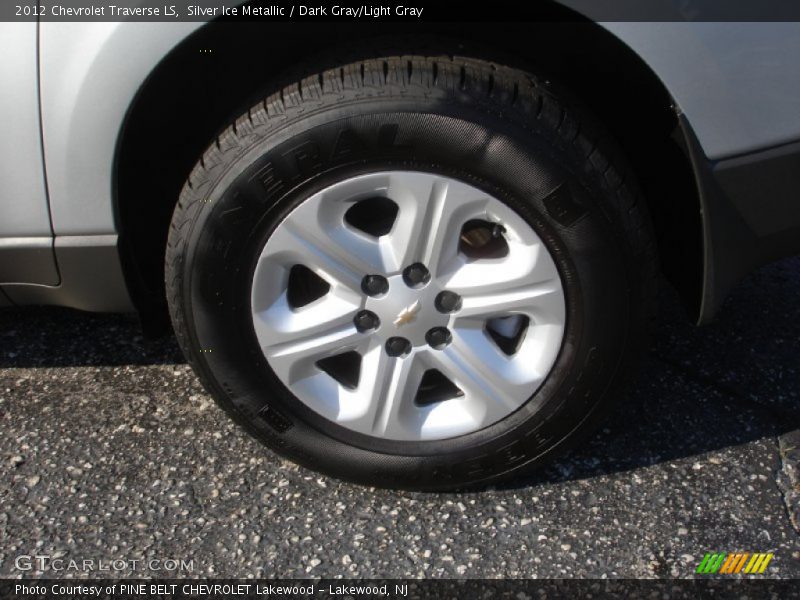 Silver Ice Metallic / Dark Gray/Light Gray 2012 Chevrolet Traverse LS