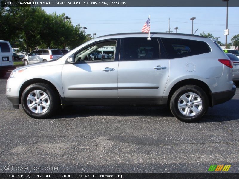 Silver Ice Metallic / Dark Gray/Light Gray 2012 Chevrolet Traverse LS