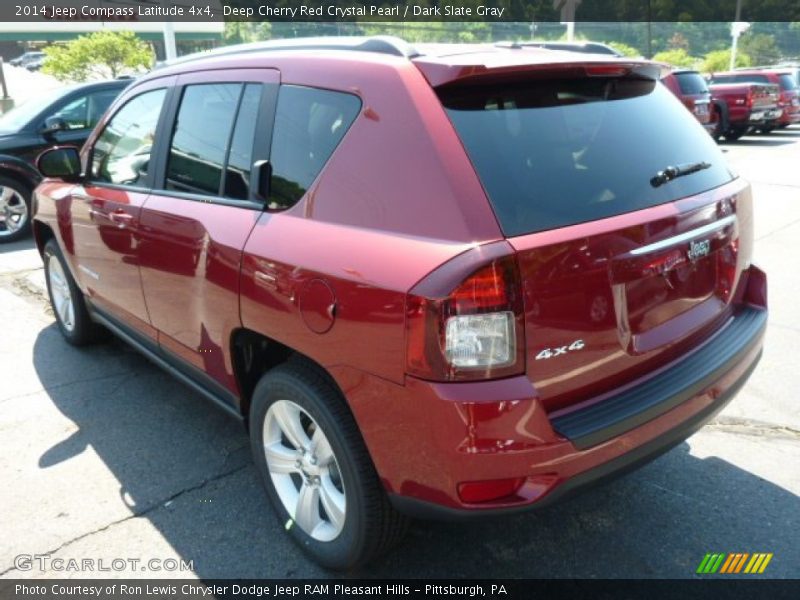 Deep Cherry Red Crystal Pearl / Dark Slate Gray 2014 Jeep Compass Latitude 4x4