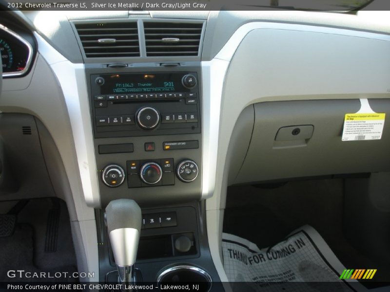 Silver Ice Metallic / Dark Gray/Light Gray 2012 Chevrolet Traverse LS