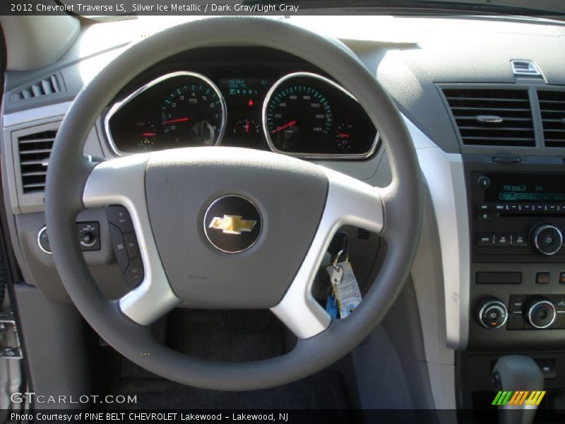 Silver Ice Metallic / Dark Gray/Light Gray 2012 Chevrolet Traverse LS