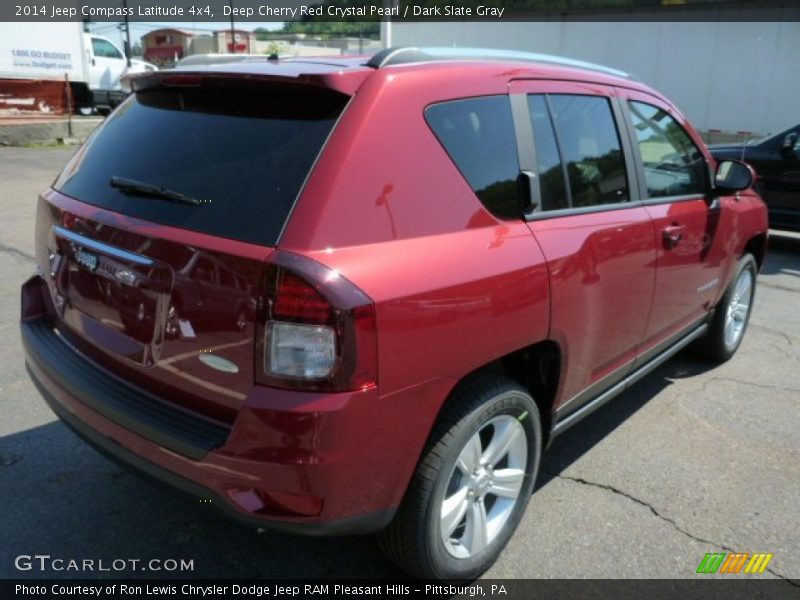 Deep Cherry Red Crystal Pearl / Dark Slate Gray 2014 Jeep Compass Latitude 4x4