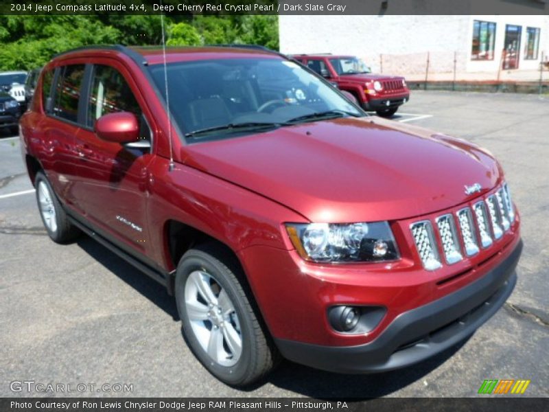 Deep Cherry Red Crystal Pearl / Dark Slate Gray 2014 Jeep Compass Latitude 4x4