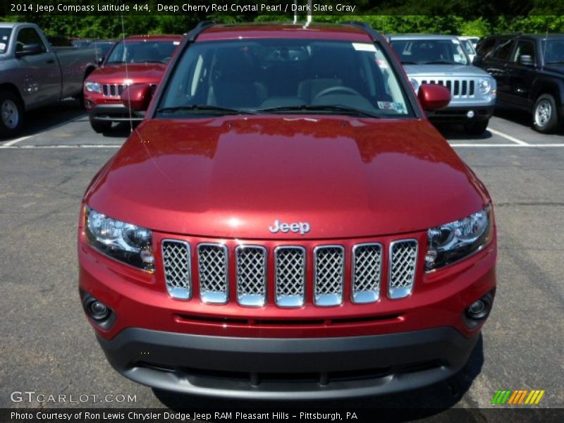 Deep Cherry Red Crystal Pearl / Dark Slate Gray 2014 Jeep Compass Latitude 4x4