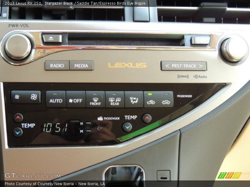 Controls of 2013 RX 350