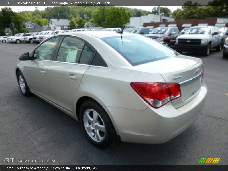 Champagne Silver Metallic / Jet Black 2014 Chevrolet Cruze LT