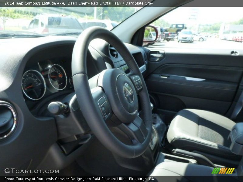 Deep Cherry Red Crystal Pearl / Dark Slate Gray 2014 Jeep Compass Latitude 4x4