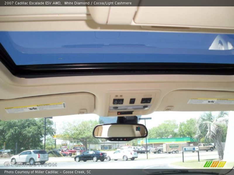 White Diamond / Cocoa/Light Cashmere 2007 Cadillac Escalade ESV AWD