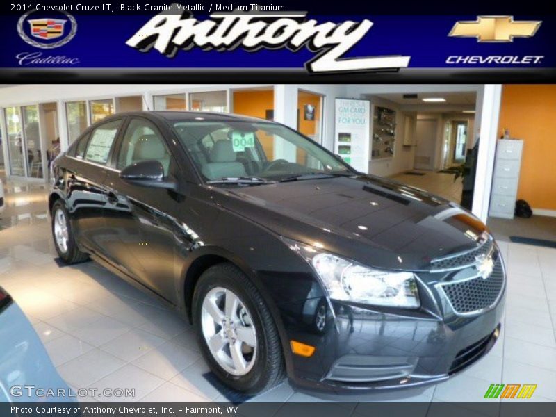 Black Granite Metallic / Medium Titanium 2014 Chevrolet Cruze LT