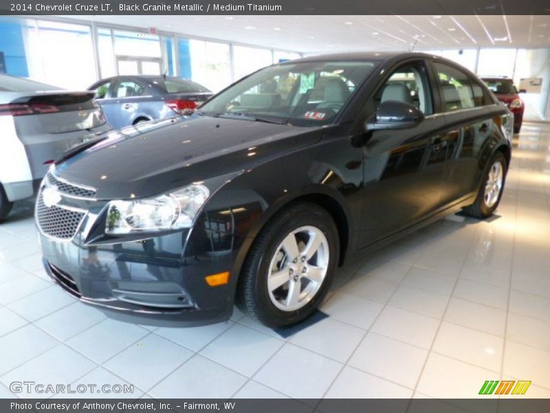 Black Granite Metallic / Medium Titanium 2014 Chevrolet Cruze LT