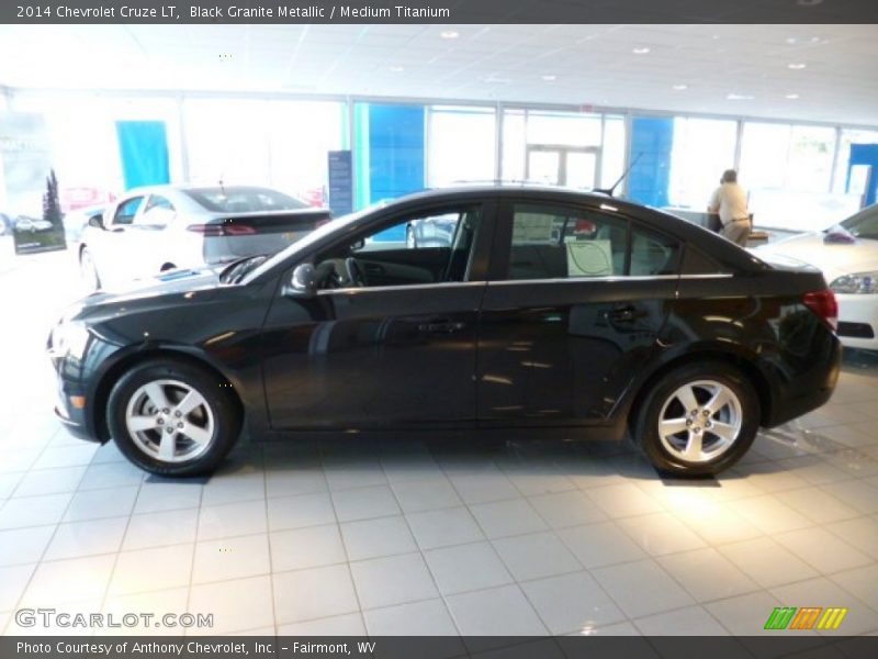 Black Granite Metallic / Medium Titanium 2014 Chevrolet Cruze LT