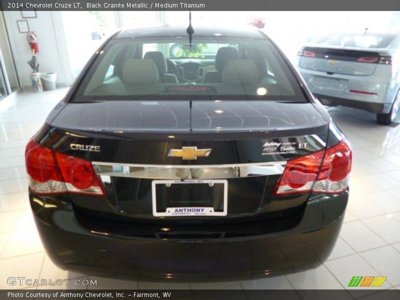 Black Granite Metallic / Medium Titanium 2014 Chevrolet Cruze LT