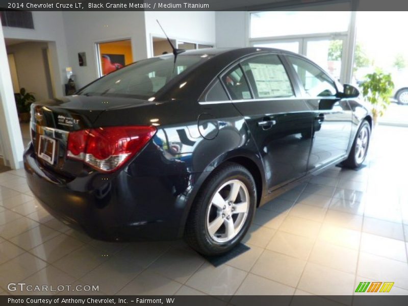 Black Granite Metallic / Medium Titanium 2014 Chevrolet Cruze LT