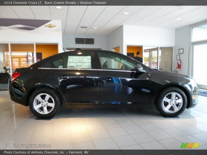 Black Granite Metallic / Medium Titanium 2014 Chevrolet Cruze LT