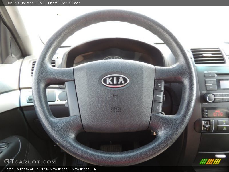 Bright Silver / Black 2009 Kia Borrego LX V6
