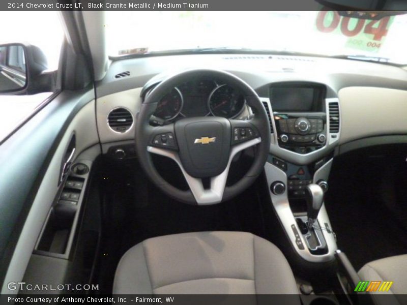Black Granite Metallic / Medium Titanium 2014 Chevrolet Cruze LT