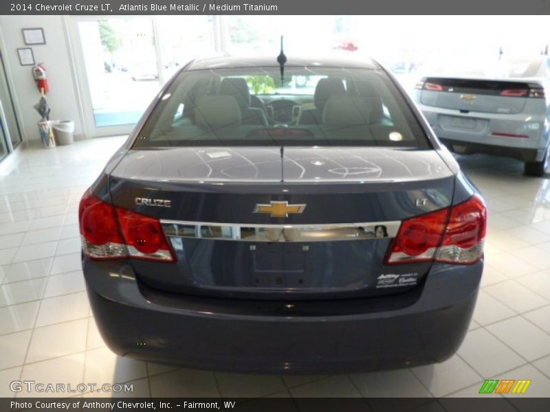 Atlantis Blue Metallic / Medium Titanium 2014 Chevrolet Cruze LT
