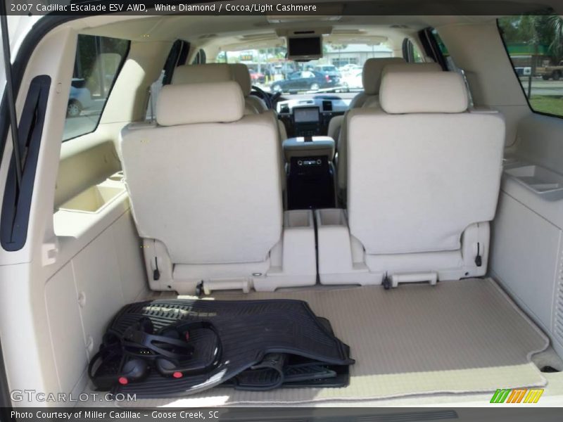White Diamond / Cocoa/Light Cashmere 2007 Cadillac Escalade ESV AWD