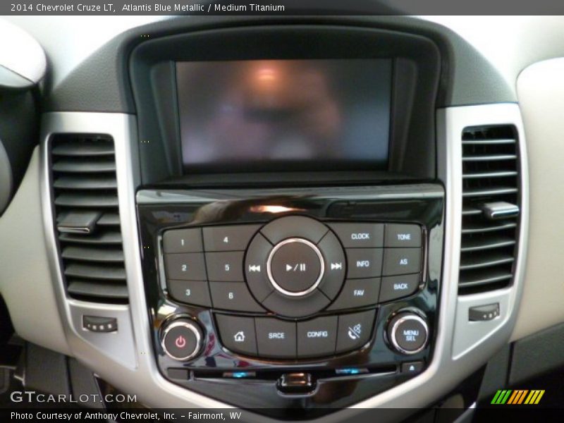 Atlantis Blue Metallic / Medium Titanium 2014 Chevrolet Cruze LT
