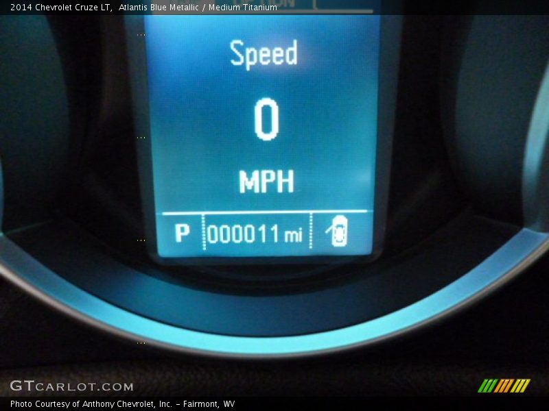 Atlantis Blue Metallic / Medium Titanium 2014 Chevrolet Cruze LT