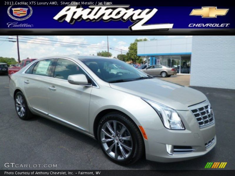 Silver Coast Metallic / Jet Black 2013 Cadillac XTS Luxury AWD