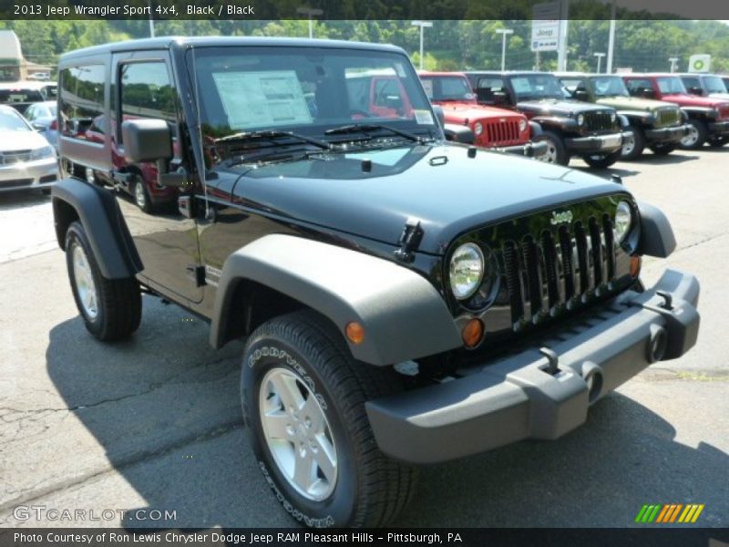 Black / Black 2013 Jeep Wrangler Sport 4x4