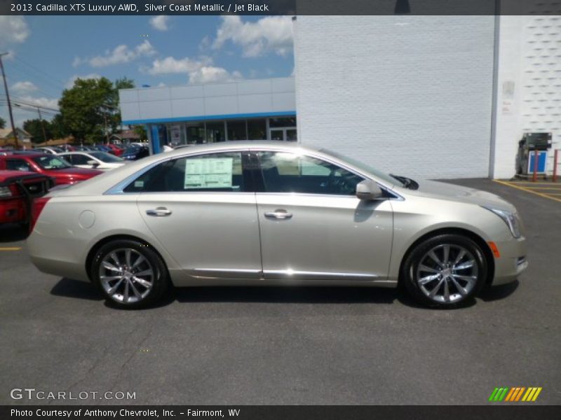 Silver Coast Metallic / Jet Black 2013 Cadillac XTS Luxury AWD