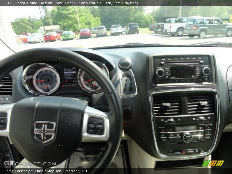 Bright Silver Metallic / Black/Light Graystone 2012 Dodge Grand Caravan Crew