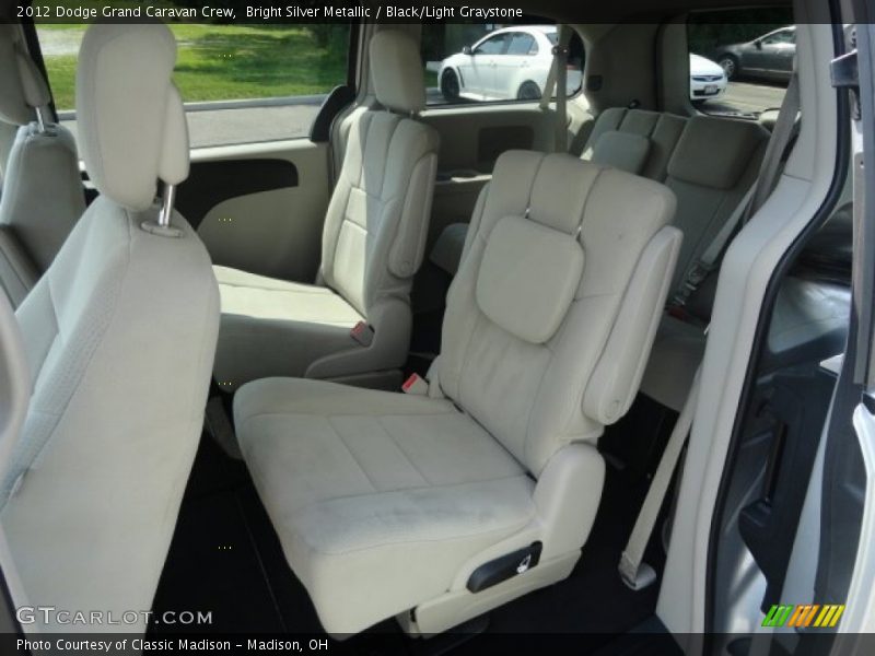 Bright Silver Metallic / Black/Light Graystone 2012 Dodge Grand Caravan Crew