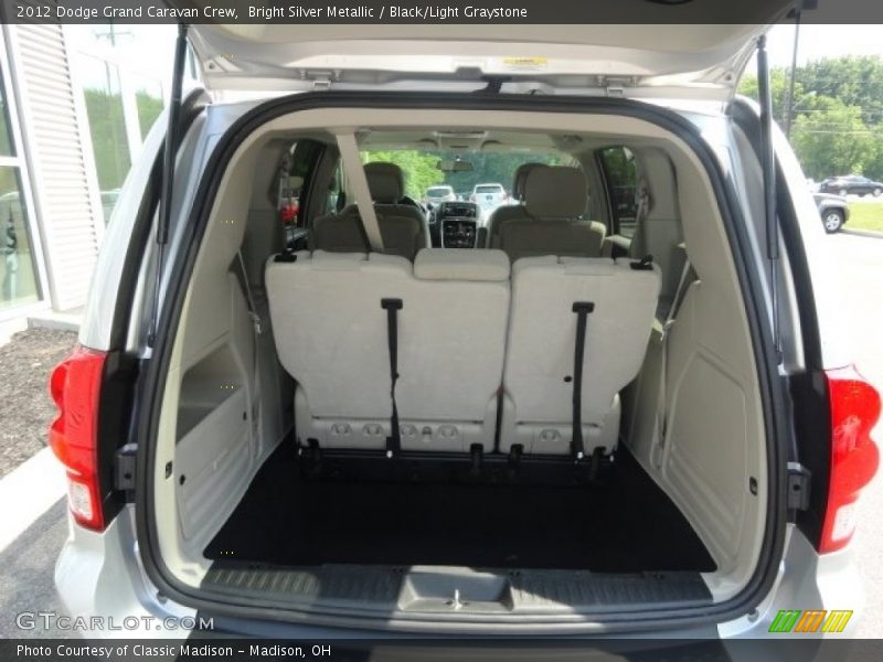 Bright Silver Metallic / Black/Light Graystone 2012 Dodge Grand Caravan Crew